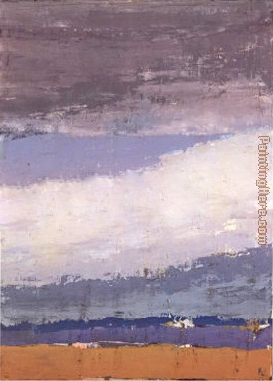 Sky in Honfleur painting - Nicolas De Stael Sky in Honfleur art painting